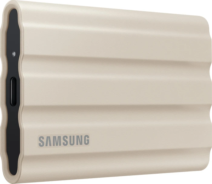 Samsung Portable SSD T7 Shield, beige, Beige, 4TB, USB-C 3.1