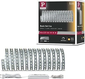 Paulmann MaxLED 500 Basisset LED-Streifen warmweiß unbeschichtet 5m