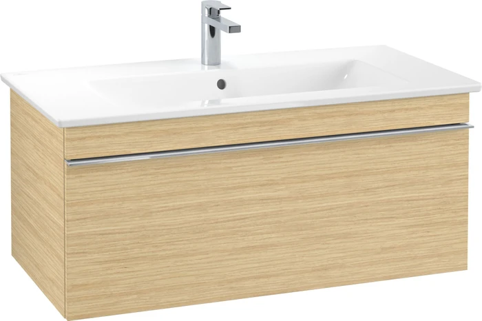 Villeroy & Boch Venticello Waschbeckenunterschrank für Becken mittig 1 Auszug 953x420x477mm nordic oak/chrome