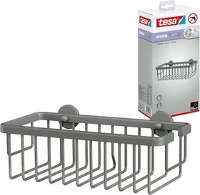 tesa Moon Grey Duschkorb inkl. Klebelösung grau