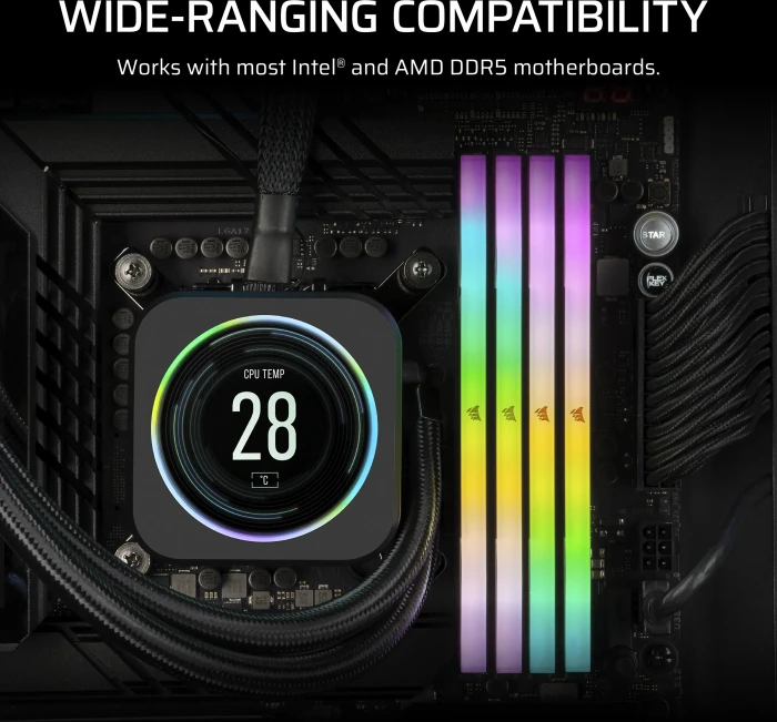 Corsair Vengeance RGB DDR5 Light Enhancement Kit, schwarz