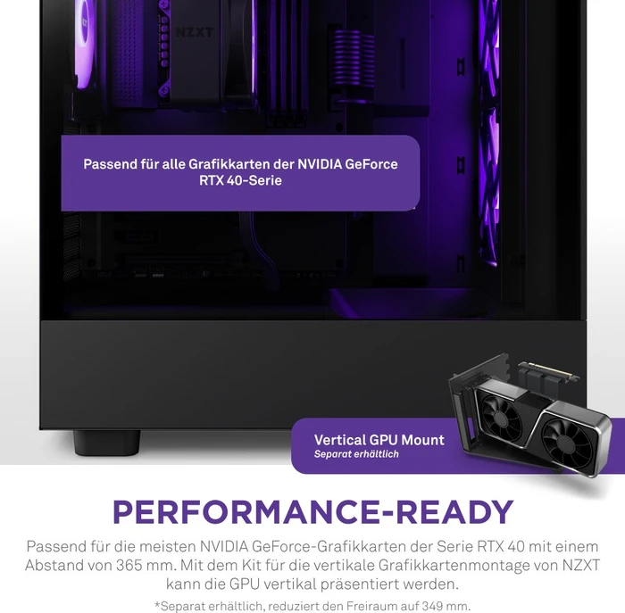 NZXT H5 Flow RGB, schwarz, Glasfenster