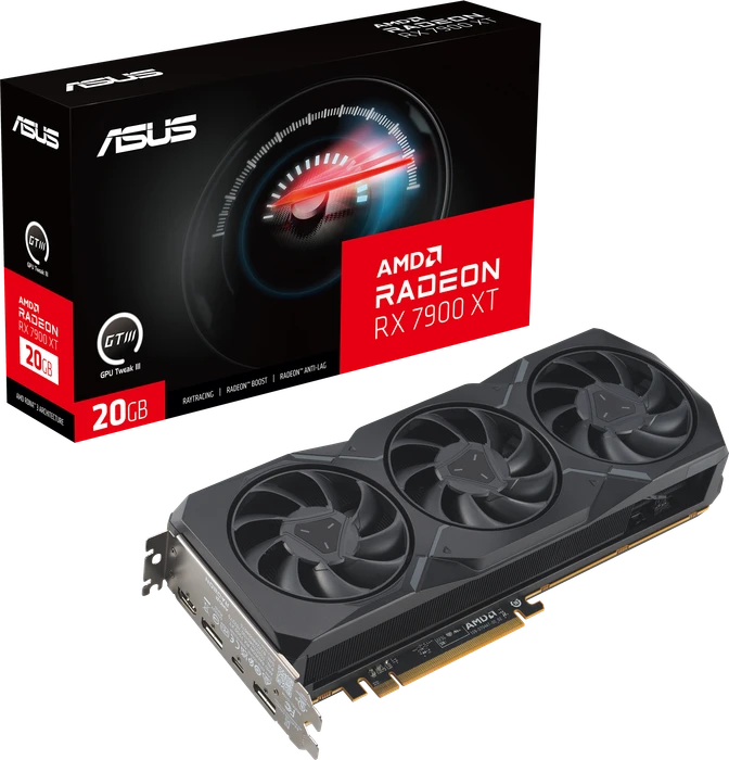 ASUS Radeon RX 7900 XT, RX7900XT-20G, 20GB GDDR6, HDMI, USB-C, 2x DP