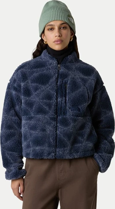 The North Face Extreme Pile Fleece Full Zip Jacke summit navy/sun halos print (Damen)
