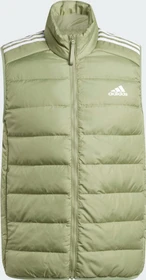 adidas Essentials 3-Streifen Light Daunen Funktionsweste tent green (Herren)