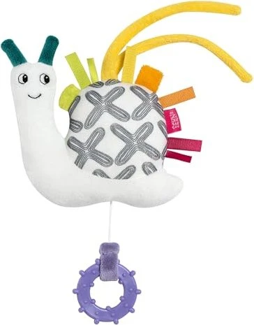 Fehn DoBabyDoo Black & White Mini-Spieluhr Schnecke