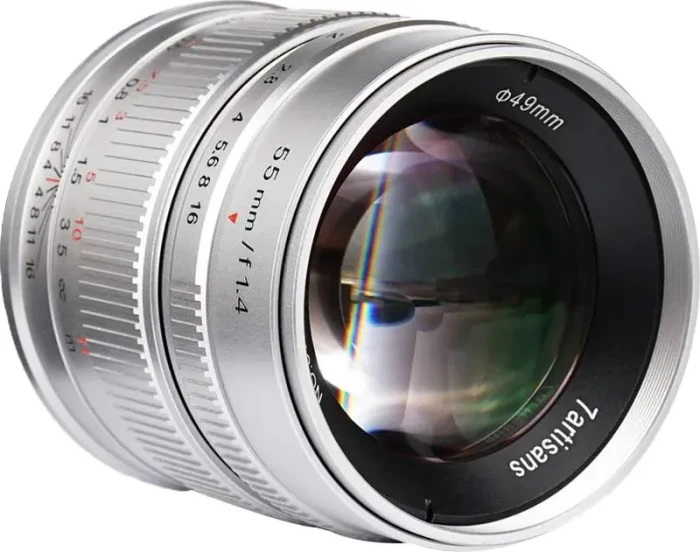 7artisans 55mm 1.4 für Fujifilm X silber
