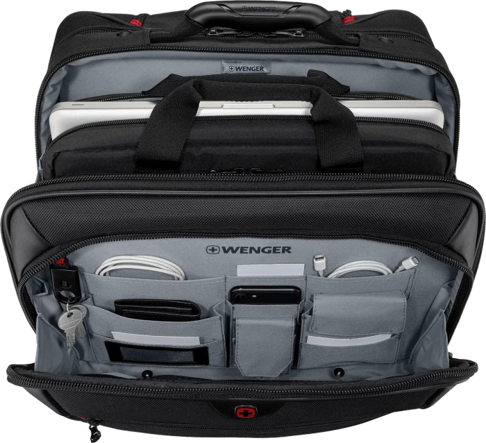Wenger Potomac 2-teiliges Business-Set mit Comp-U-Roller, schwarz