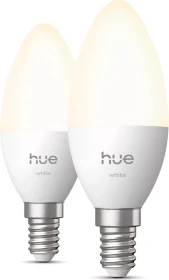 Philips Hue White 470 LED-Bulb E14 3.7W/827, 2 Stück