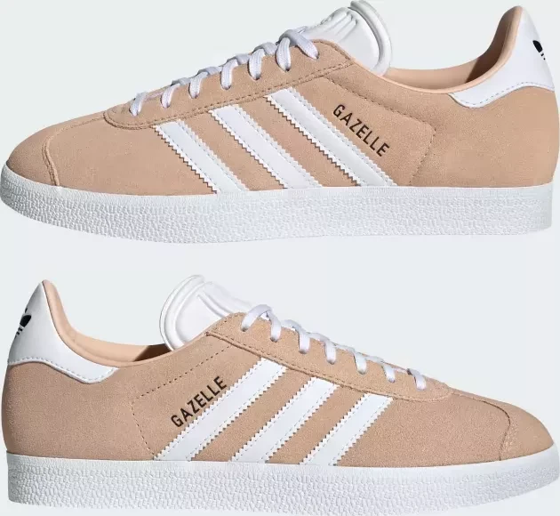 adidas Gazelle halo blush/cloud white/core black (Damen)