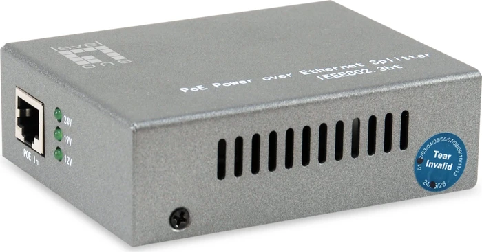 LevelOne Desktop 2.5G PoE-Splitter, 2x RJ-45, PoE++ PD
