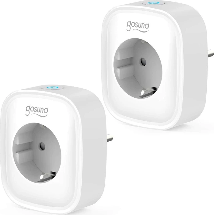 Gosund SP1 Smart Wi-Fi Plug, Smart-Steckdose mit Strommessfunktion, 2er-Pack
