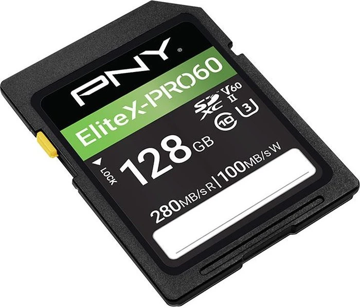 PNY EliteX-PRO 60 R280/W100 128GB, UHS-II U3, Class 10