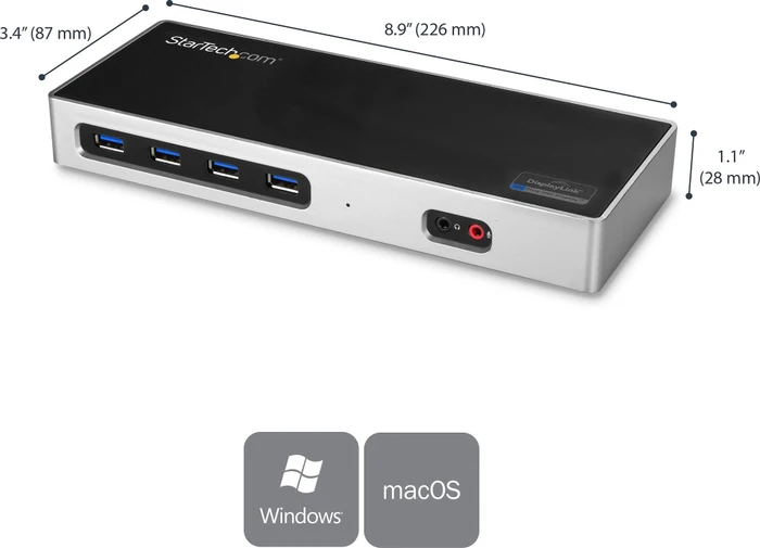 StarTech Dual Monitor 4K 60Hz Dock, USB-C [Buchse]