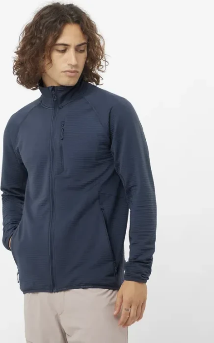 Salomon Essential Lightwarm Jacke blue nights (Herren)