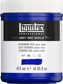 Liquitex Professional Heavy Body Acrylic ultramarine blue green shade, 473ml