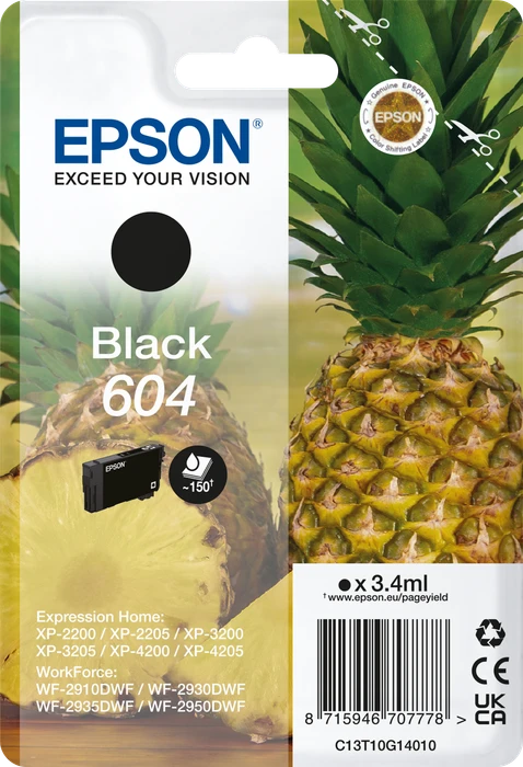Epson Tinte 604 schwarz