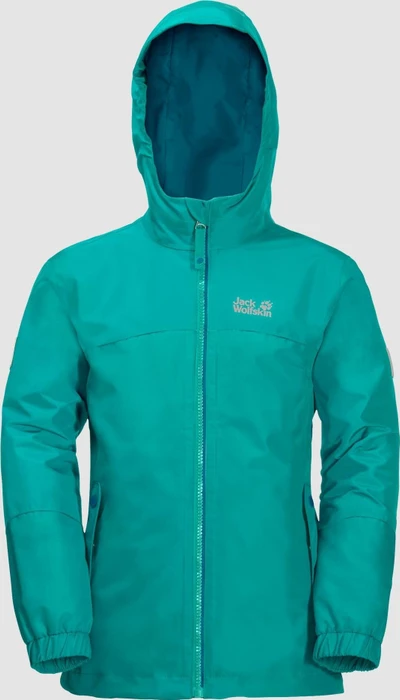 Jack Wolfskin Girls Iceland 3in1 Funktionsjacke aquamarine (Junior)