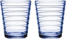 Iittala Aino Aalto Trinkglas 220ml aqua, 2 Stück