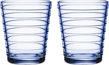Iittala Aino Aalto Trinkglas 220ml aqua, 2 Stück