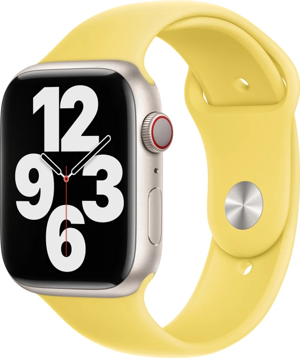Apple Sportarmband Regular für Apple Watch 45mm zitronenschale