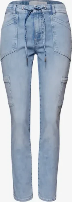Street One Studio Tapered Leg Casual Jeans light bleached wash (Damen)