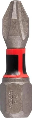 Makita Impact Premier Kreuzschlitz Bit 1/4", PH2x25mm, 2 Stück