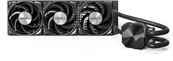 Montech HyperFlow Silent 360 Black, schwarz