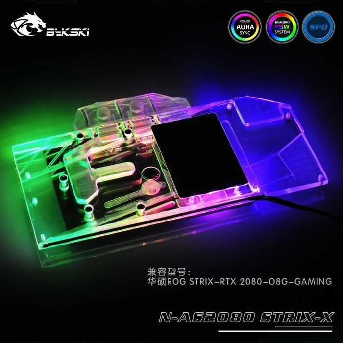 Bykski NVIDIA RTX 2080 ASUS Strix, klar