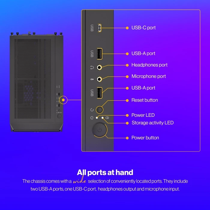 Endorfy Arx 500 Core, Glasfenster