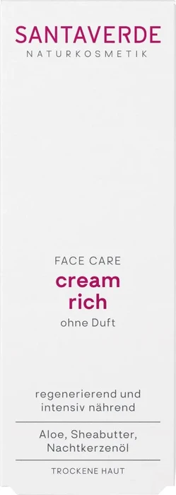 Santaverde Aloe Vera rich ohne Duft Gesichtscreme, 30ml