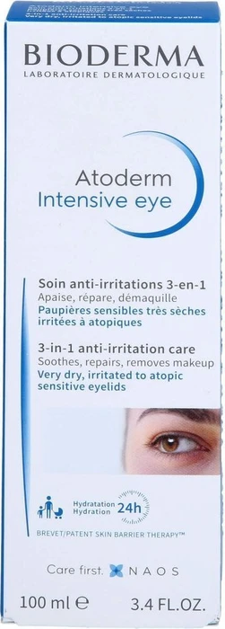 Bioderma Atoderm Intensive Intensive Eye 3-in-1 Creme, 100ml