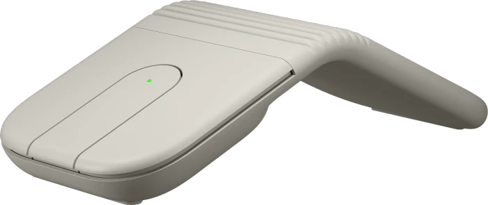 Logitech Mobi Fold Ultra-portable Wireless Mouse Sand, beige/grau, Logi Bolt, USB/Bluetooth