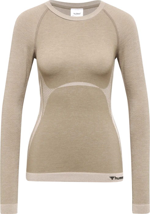 hummel CEA Seamless Tight Funktionsshirt langarm chateau grey (Damen)