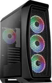 AeroCool Aero One Duo, schwarz, Glasfenster (Aero One Duo-G-BK-v1 / ACCM-PB17443.11)