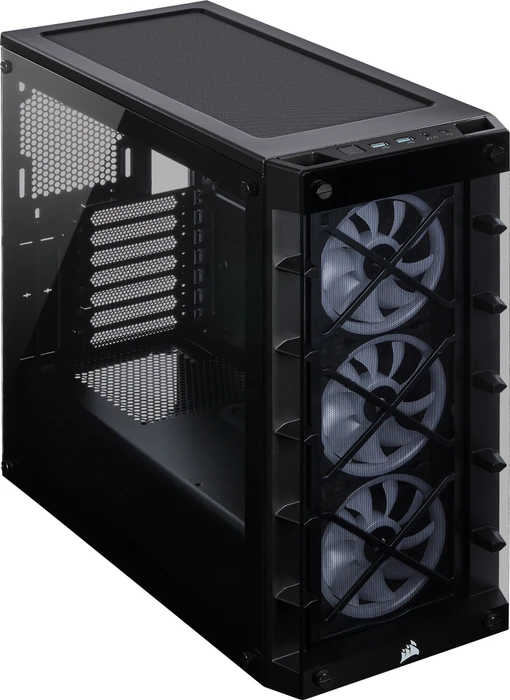 Corsair iCue 465X RGB, schwarz, Glasfenster