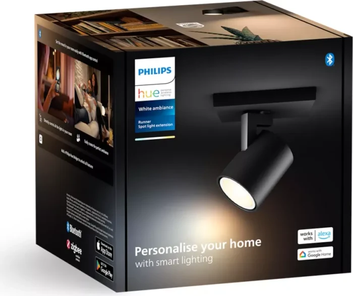 Philips Hue White Ambiance Runner Spot 1-flammig schwarz