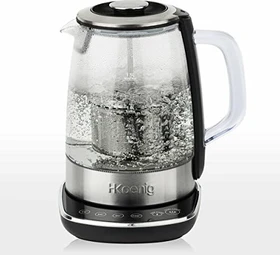 H.Koenig TI600 Glas-Wasserkocher/Teekocher