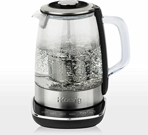 H.Koenig TI600 Glas-Wasserkocher/Teekocher