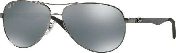 Ray-Ban RB8313 61mm gunmetal/polarized silber verspiegelt
