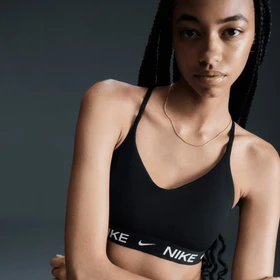 Nike Indy Light Support Sport-BH schwarz/weiß (Damen)