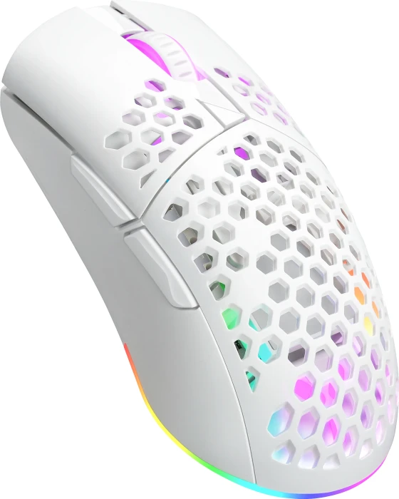 ISY IGM-5000-WT Ultralight Wireless RGB Gaming Maus weiß, USB