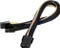 SilverStone PP07-PCIBG, 6/8-Pin PCIe Verlängerung 250mm, sleeved schwarz/gold Vorschaubild