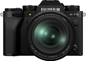 Fujifilm X-T5 schwarz mit Objektiv Fujinon XF 16-80mm 4.0 R OIS WR