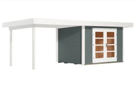 Weka 126 B+ 590x301cm Gerätehaus grau