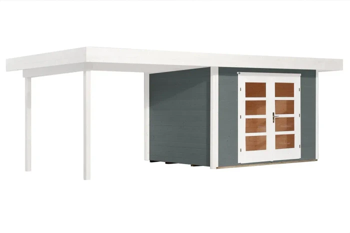 Weka 126 B+ 590x301cm Gerätehaus grau