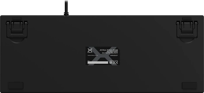 Krux Atax Pro RGB Pudding, TKL, PBT, schwarz, LEDs RGB, Gaote Outemu BLACK, USB, US