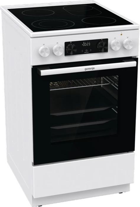 Gorenje GECS5C70WA Elektroherd mit Glaskeramik-Kochfeld
