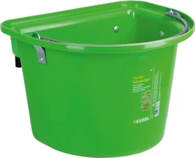 Kerbl Turnier-Futterkrippe mit Einhängebügel und Tragegriff, 12l, grün