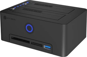 RaidSonic Icy Box Docking- und Klonstation mit Kartenleser IB-1233CL-CR, USB-B 3.0